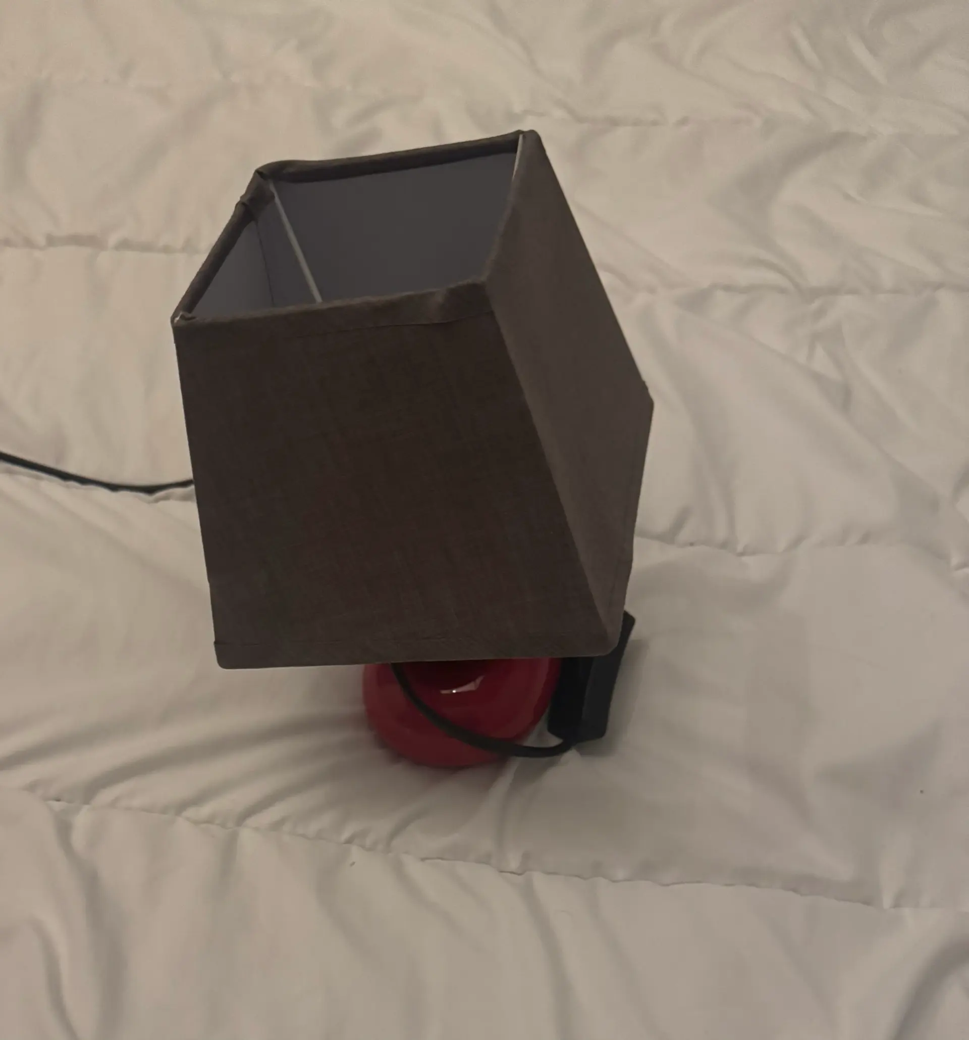 Lampe Galet Rouge Noir Brune – 2