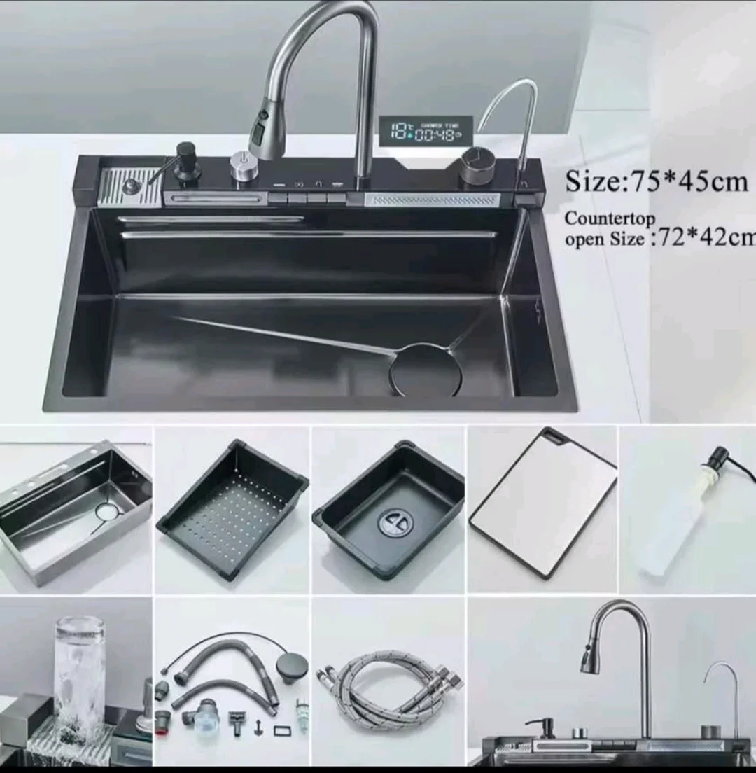 New multifunctional sink stainless steel 304 75 x 45cm – 3