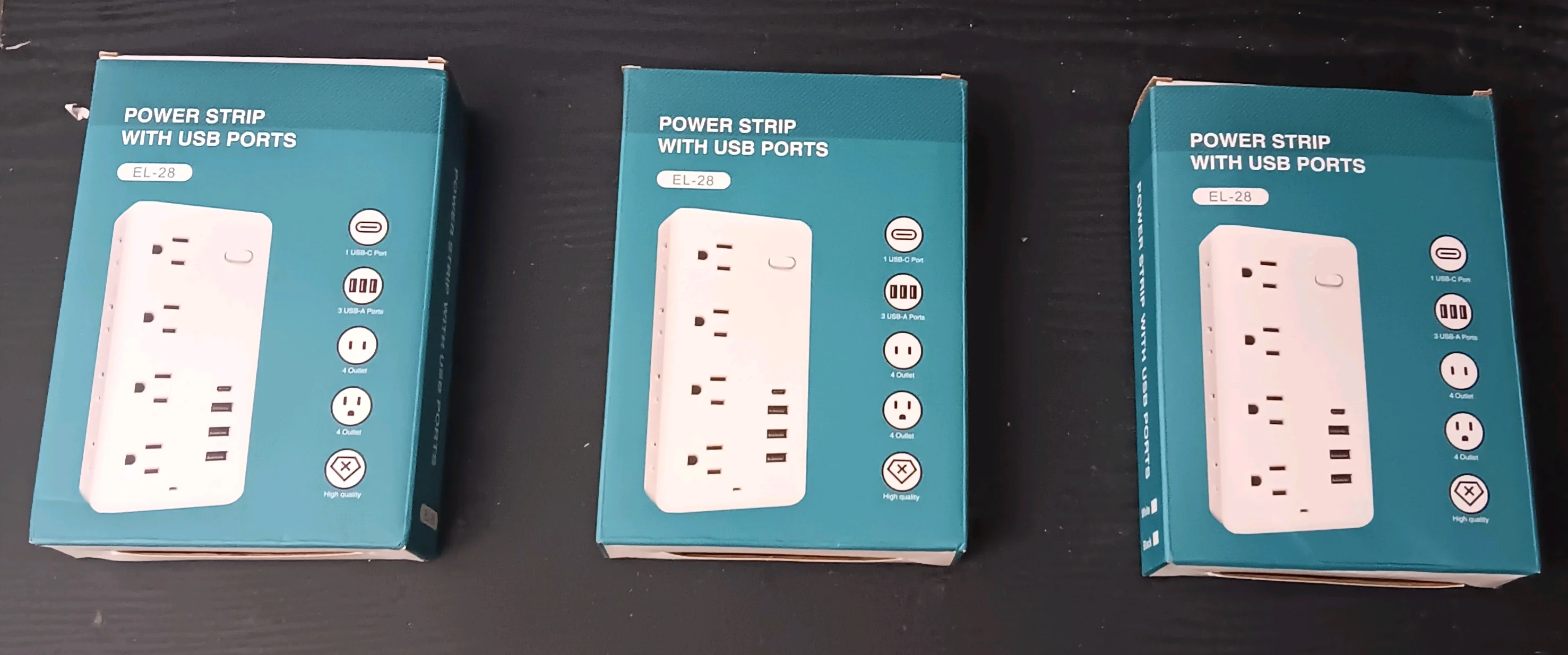10FT EL-28 POWER STRIP W/USB PORTS (EACH) – 2