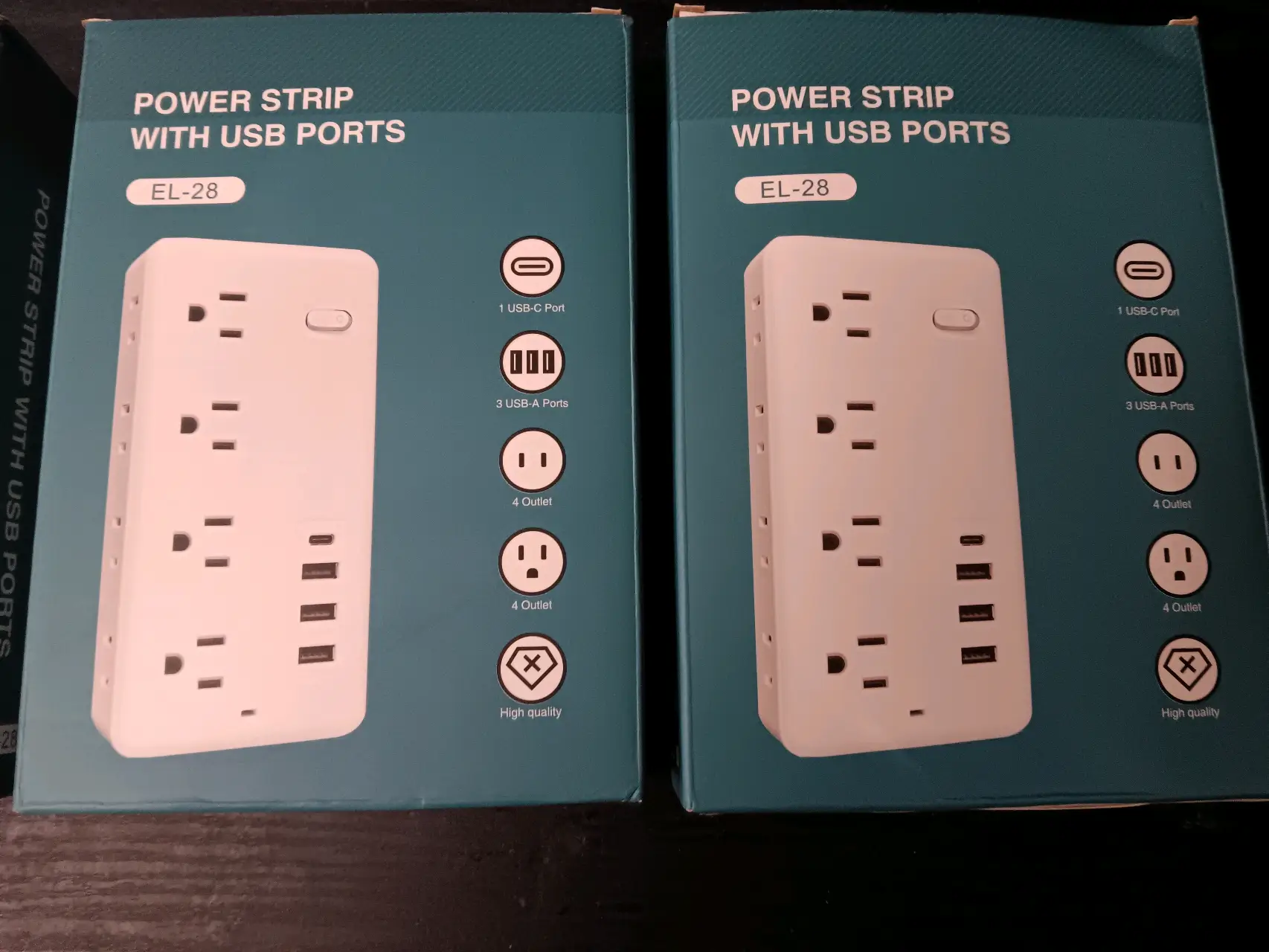 10FT EL-28 POWER STRIP W/USB PORTS (EACH) – 3