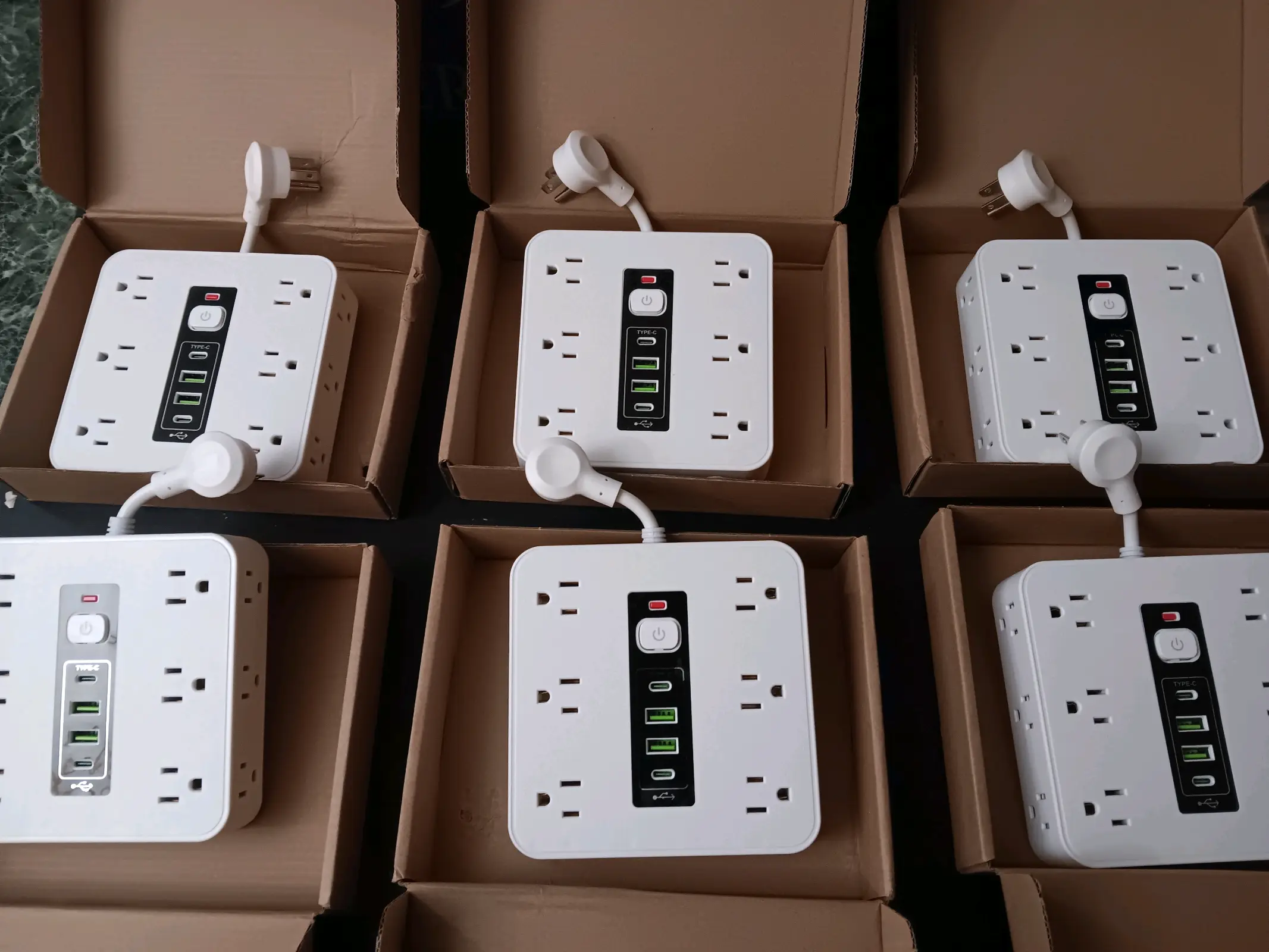 HANGING POWER WALL STRIP W/USB PORTS – 1