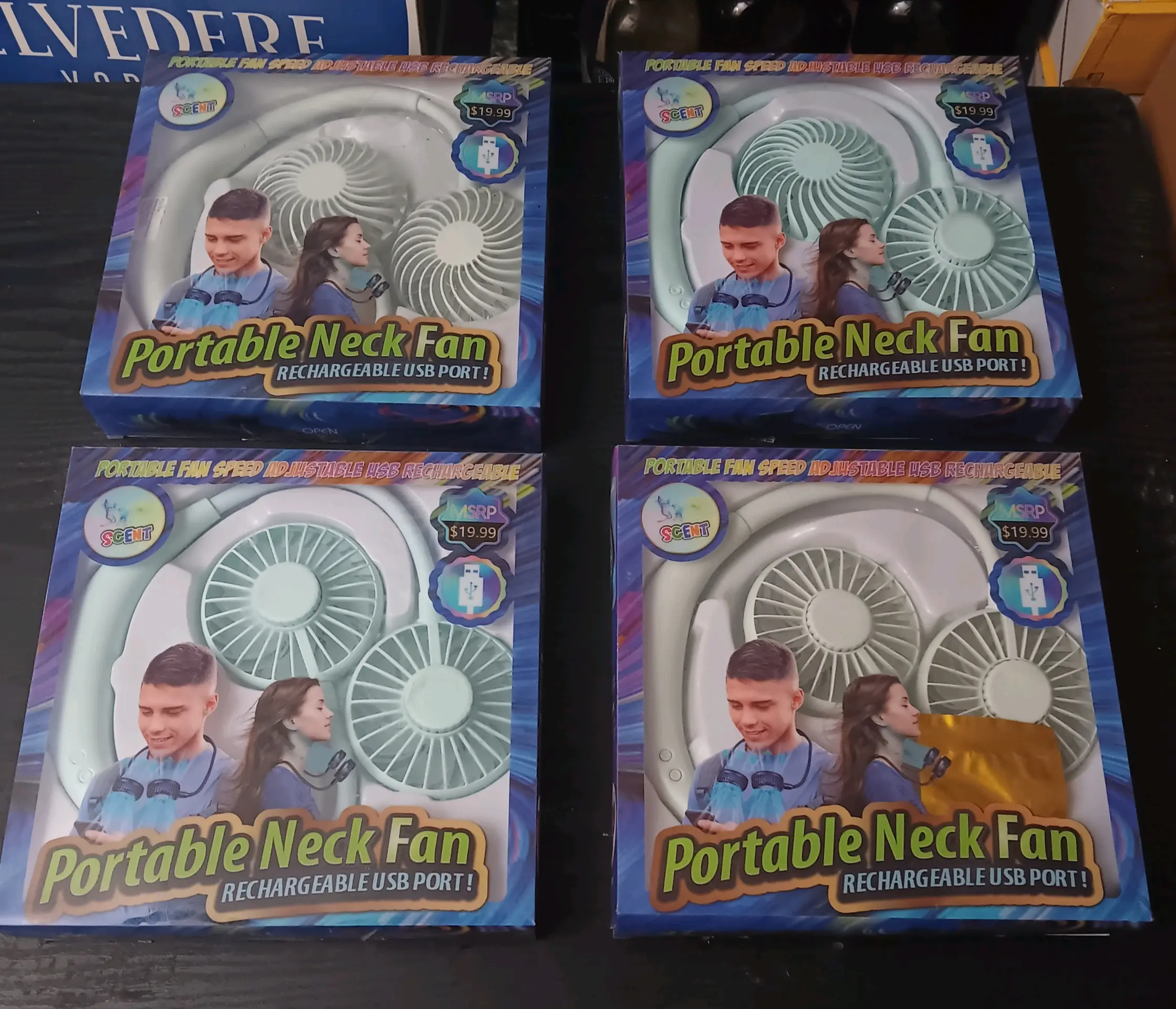 PORTABLE FLEXIBLE USB NECK FANS (EACH) – 2