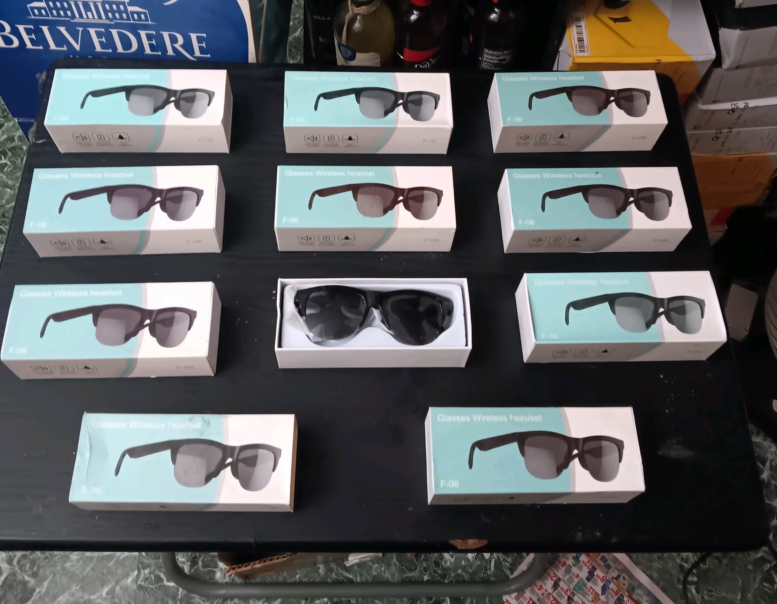 F-06 WIRELESS SMART SUNGLASSES HEADSET (EACH)
