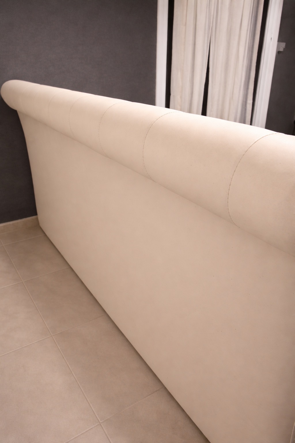 King Size Upholstered Bed Frame — Solid Structure, Needs Re-upholstery – 2