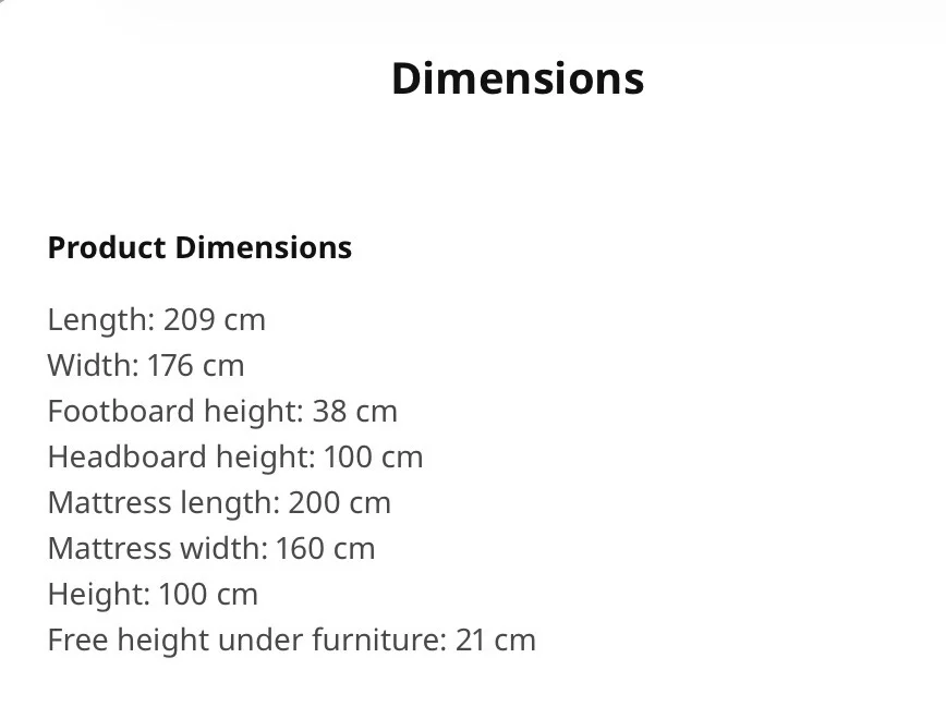 Brand new bed frame With Accessories, Tools, Assembly Instructions – 7