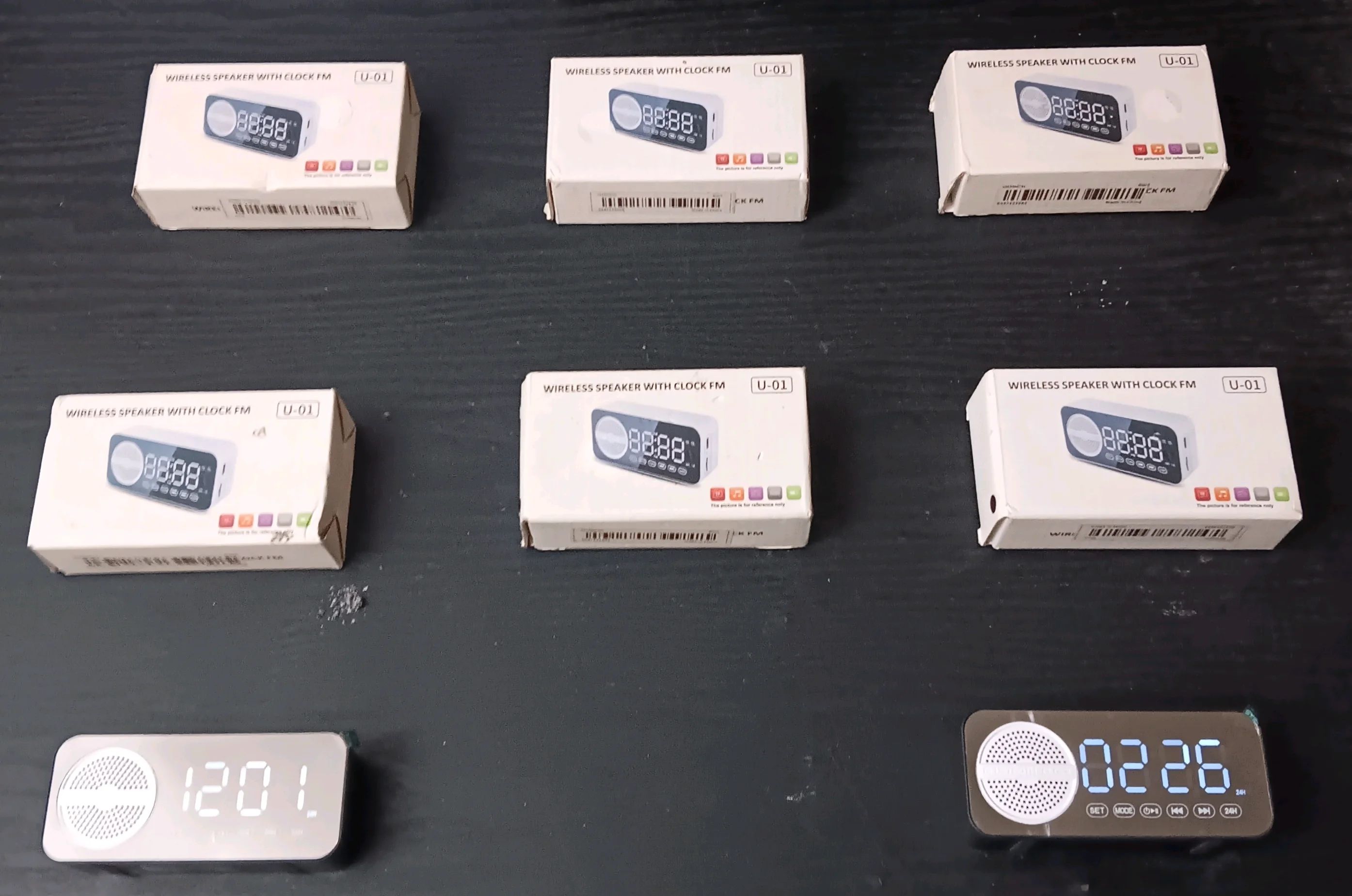 U-01 WIRELESS ALARM CLOCK SPEAKERS (EACH)