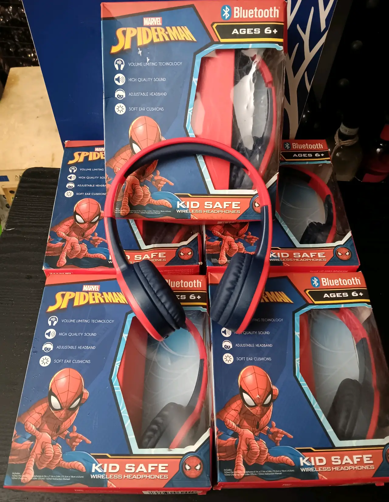 MARVEL SPIDER-MAN BLUETOOTH KIDS HEADPHONES (EACH)