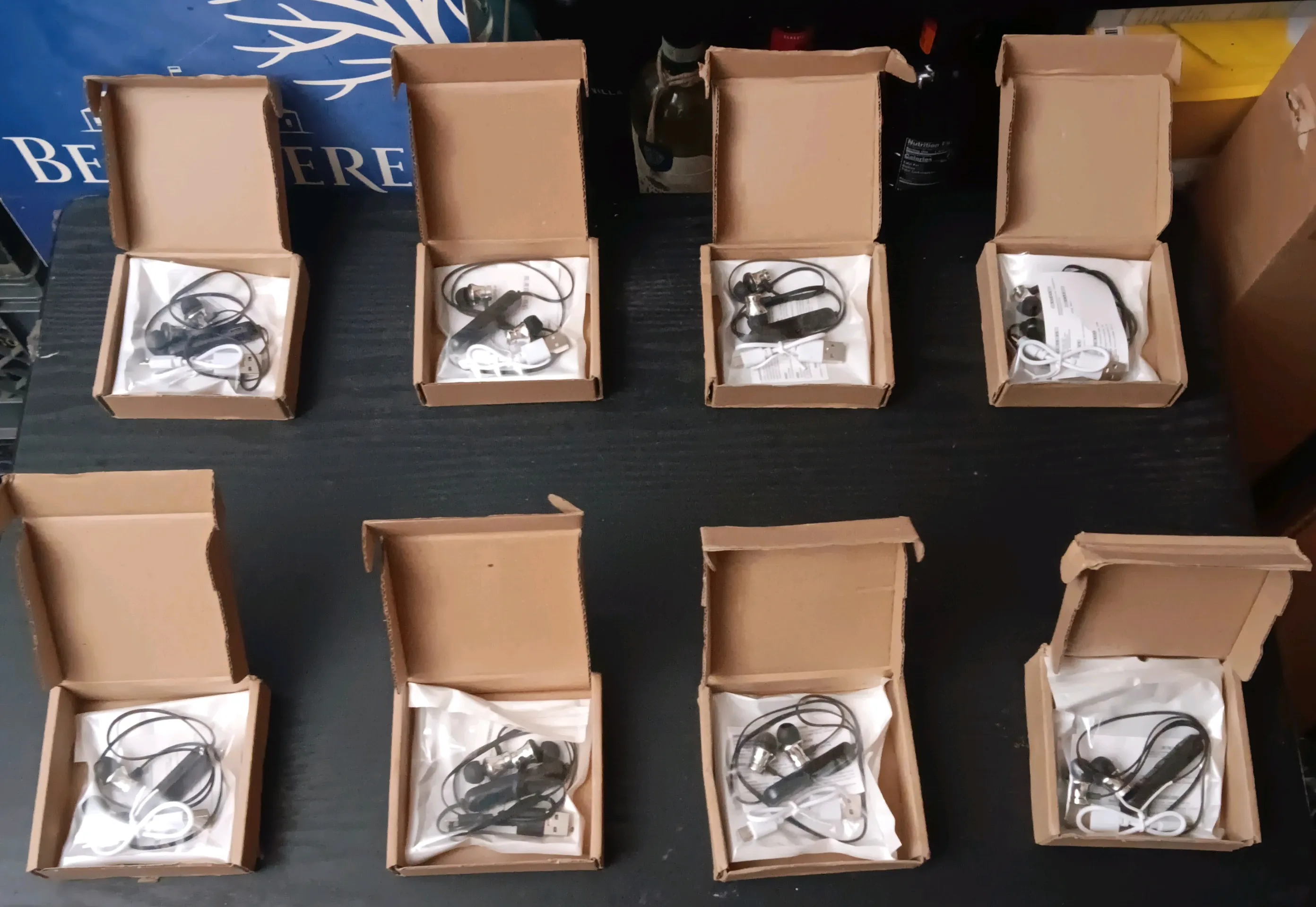 THIN WIRED NECK WIRELESS EARBUDS (EACH)
