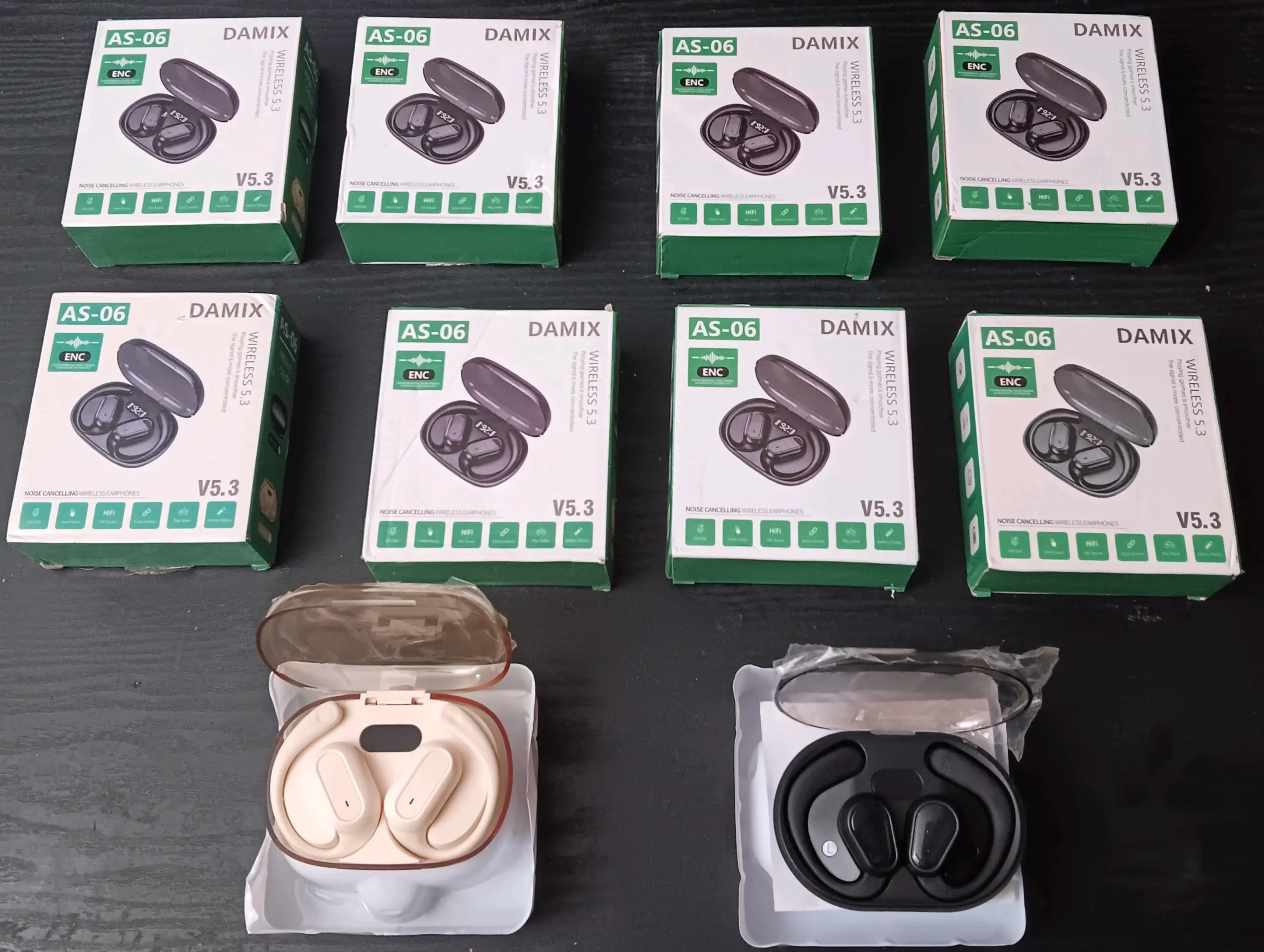 DAMIX AS-06 EARBUDLESS  EARHOOK HEADSETS (EACH)