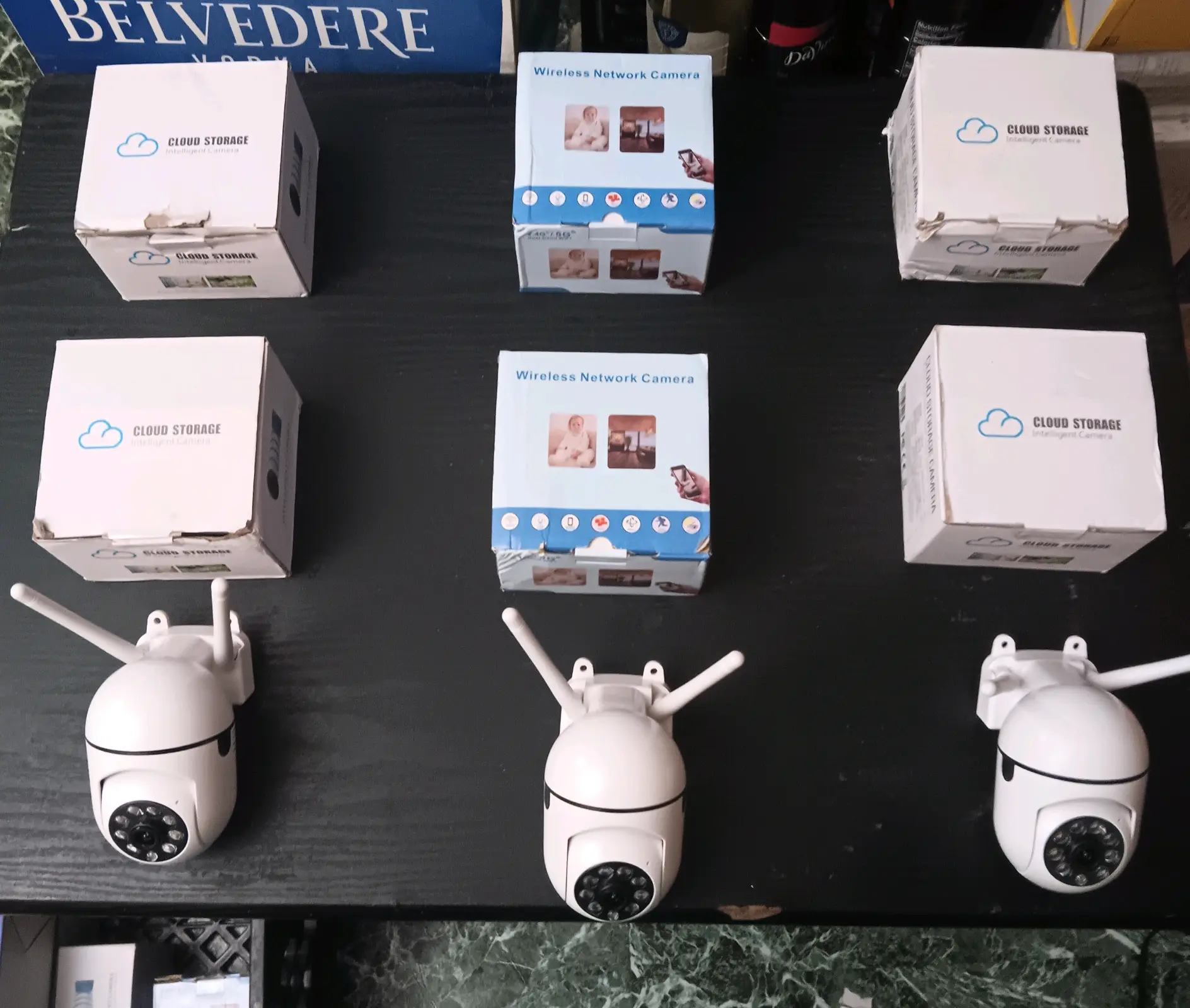 WIRELESS NETWORK ROTATIONAL SECURITY WI-FI CAMERA (EACH)