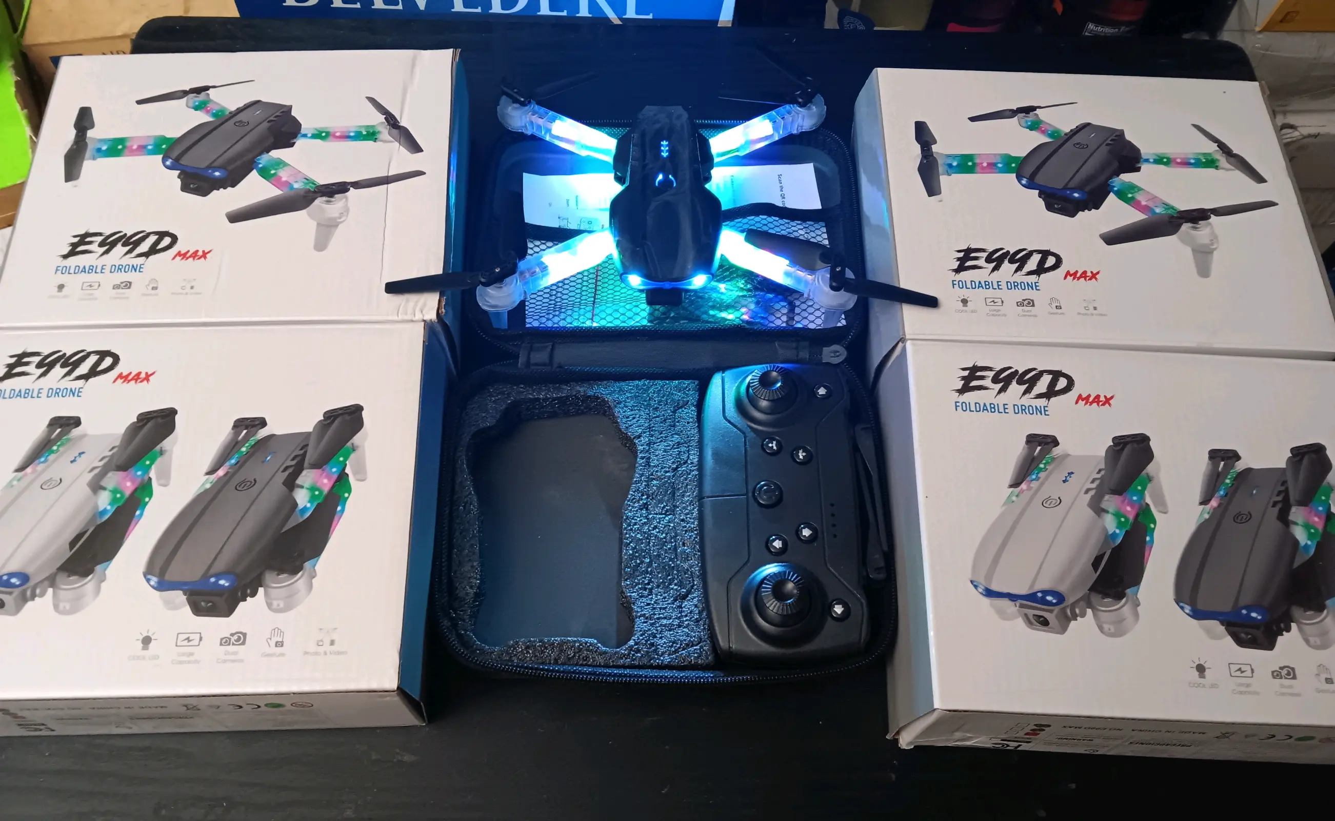 E99 MAX UAV LED HD CAMERA DRONE (EACH)