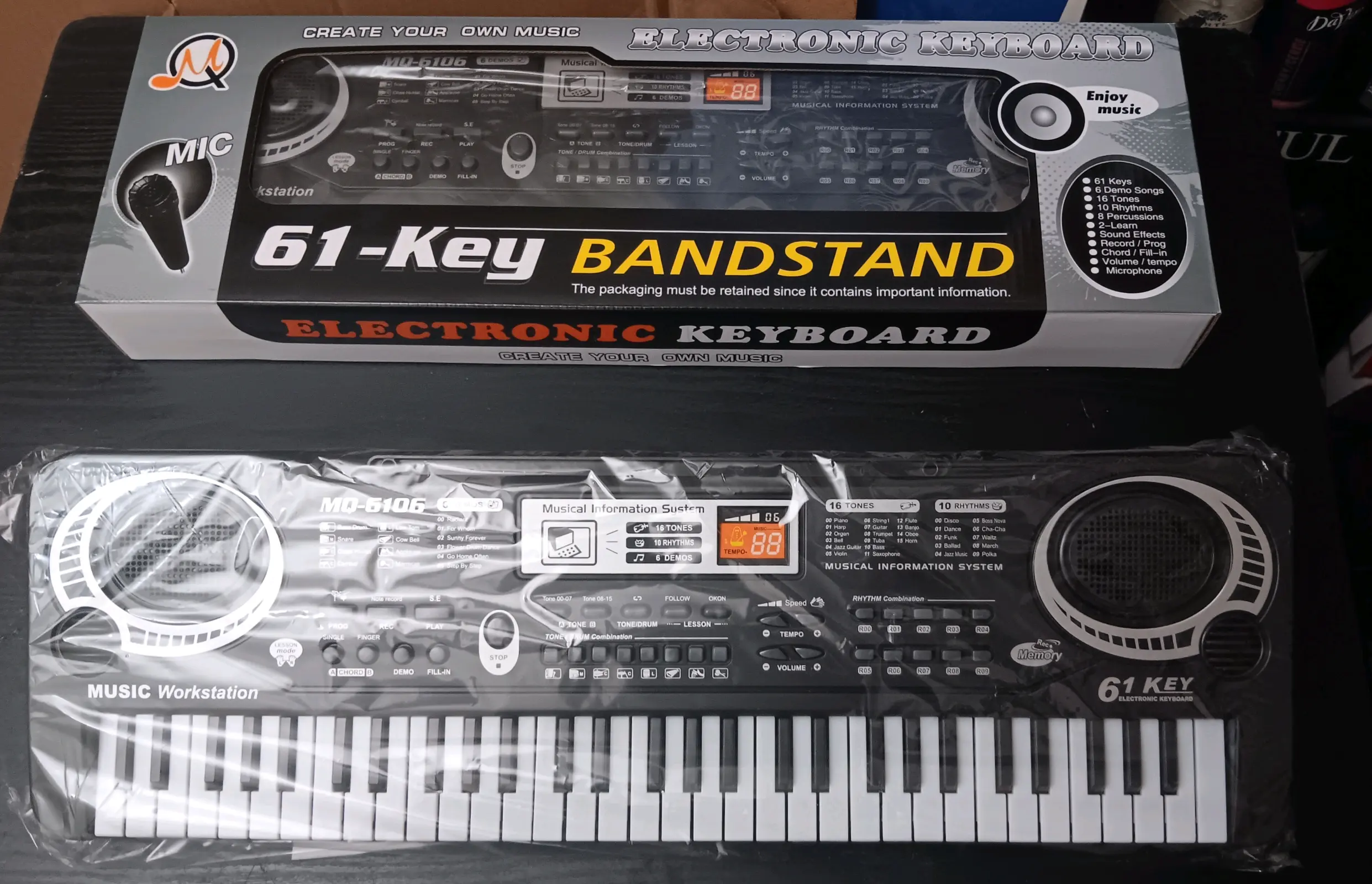 BANDSTAND 61-KEYS ELECTRONIC KEYBOARD PIANO (EACH