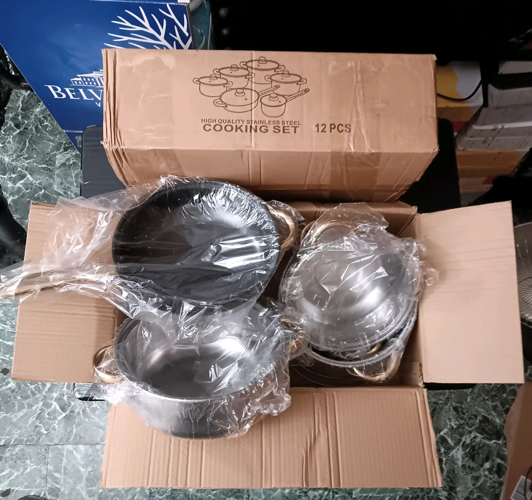 12PC HIGH QUALITY COOKWEAR SET (EACH)