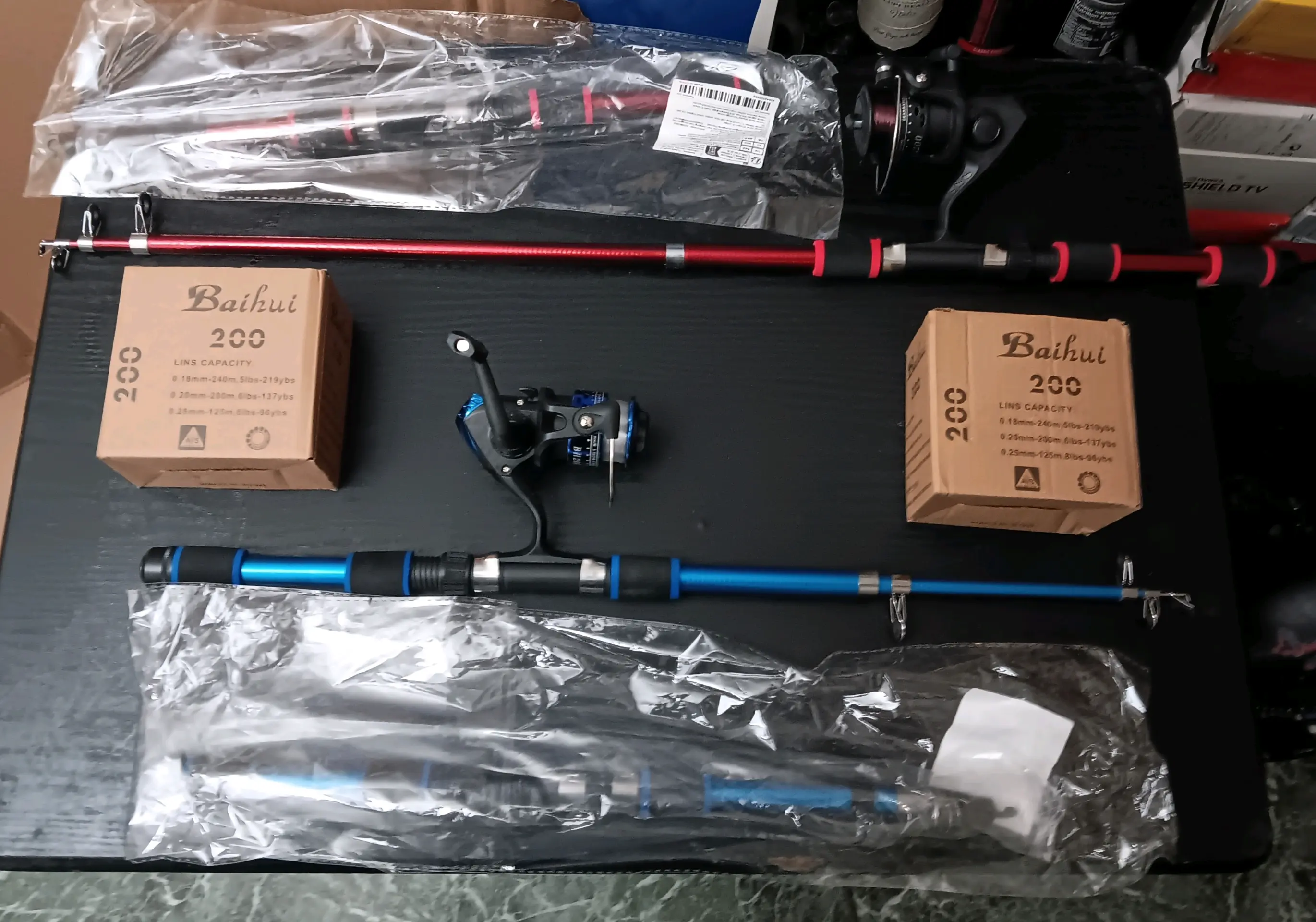 BAIHUL EXTEND FISHING ROD W/REEL (EACH)