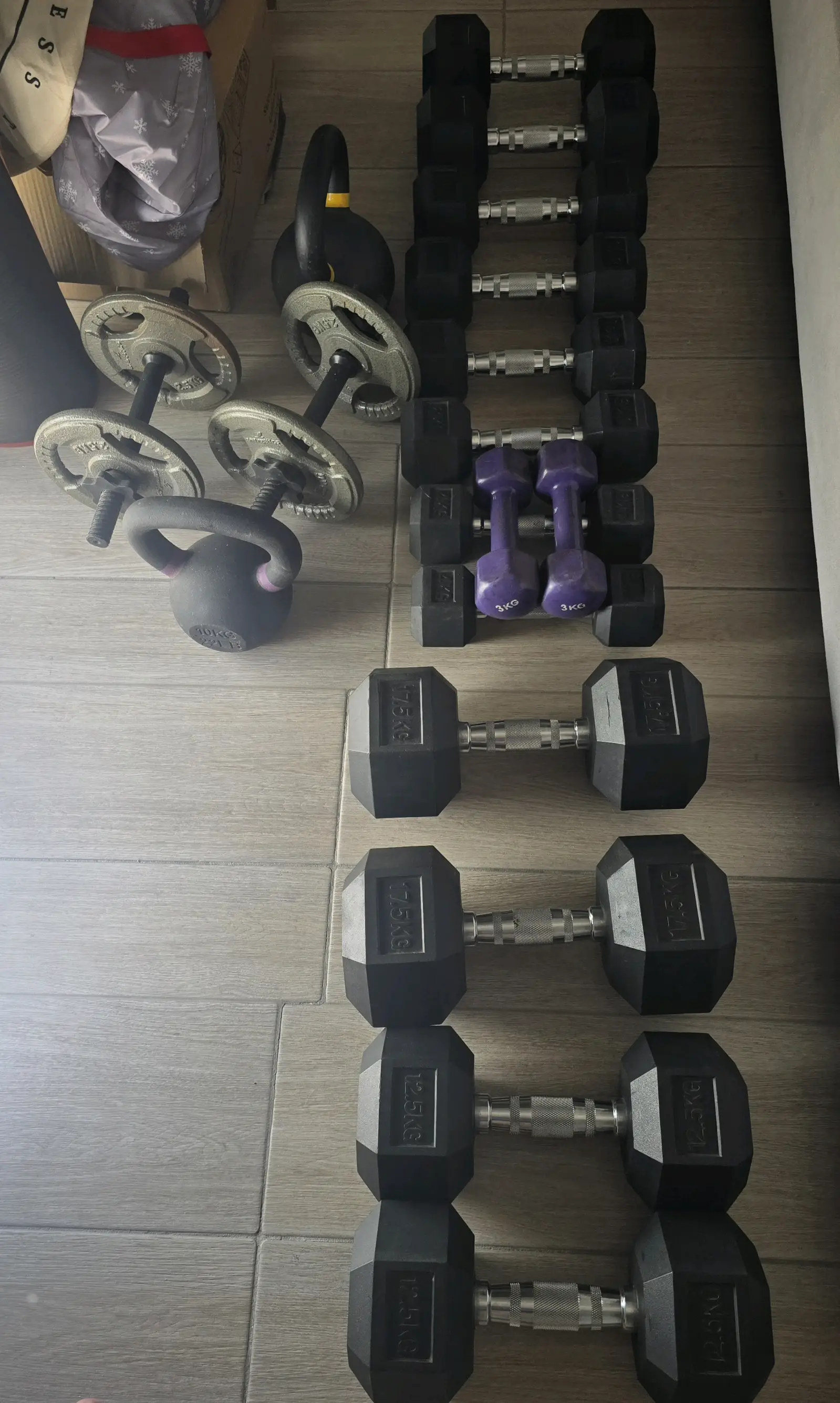 Dumbbells And Kettle Bell