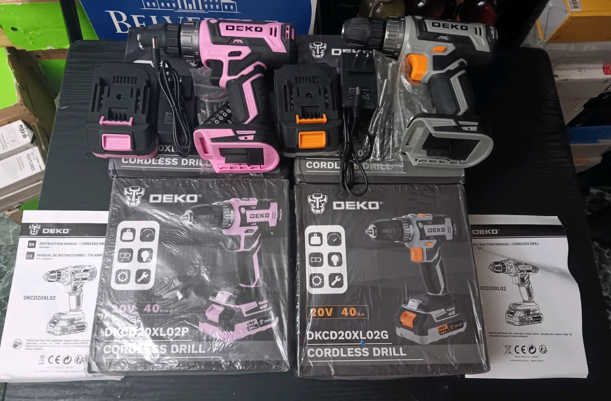 DEKO CORDLESS ELECTRIC DRILL SET (EACH) – 1