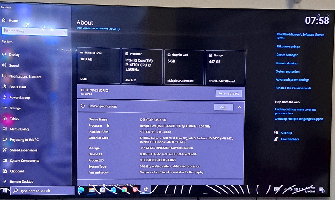 Gaming PC i7-4 – 2