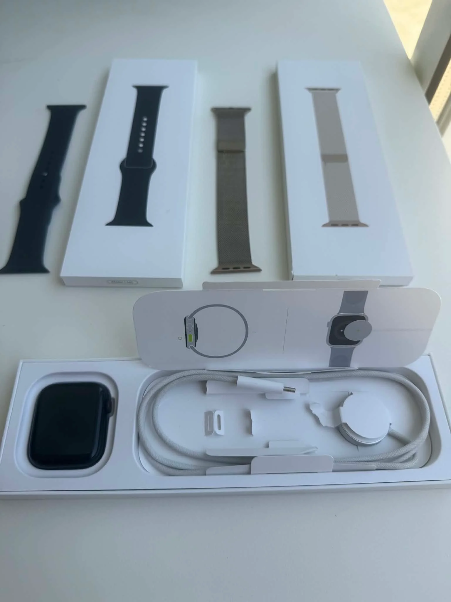 Apple Watch Series 9 GPS 45mm Midnight + 2 Original Apple Bands + Original Box – 3
