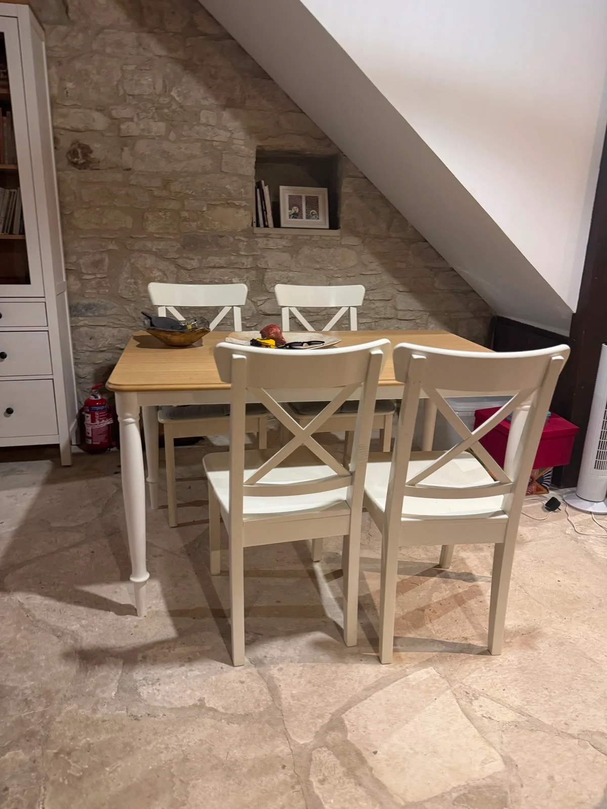Dining Table With 4 Chairs And Display Cabinet – 4