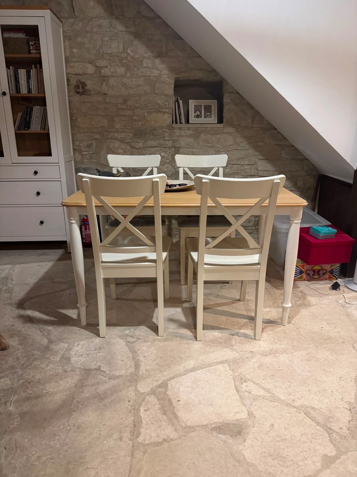 Dining Table With 4 Chairs And Display Cabinet – 6