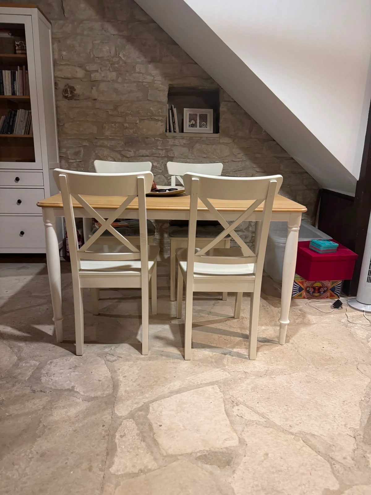 Dining Table With 4 Chairs And Display Cabinet – 7
