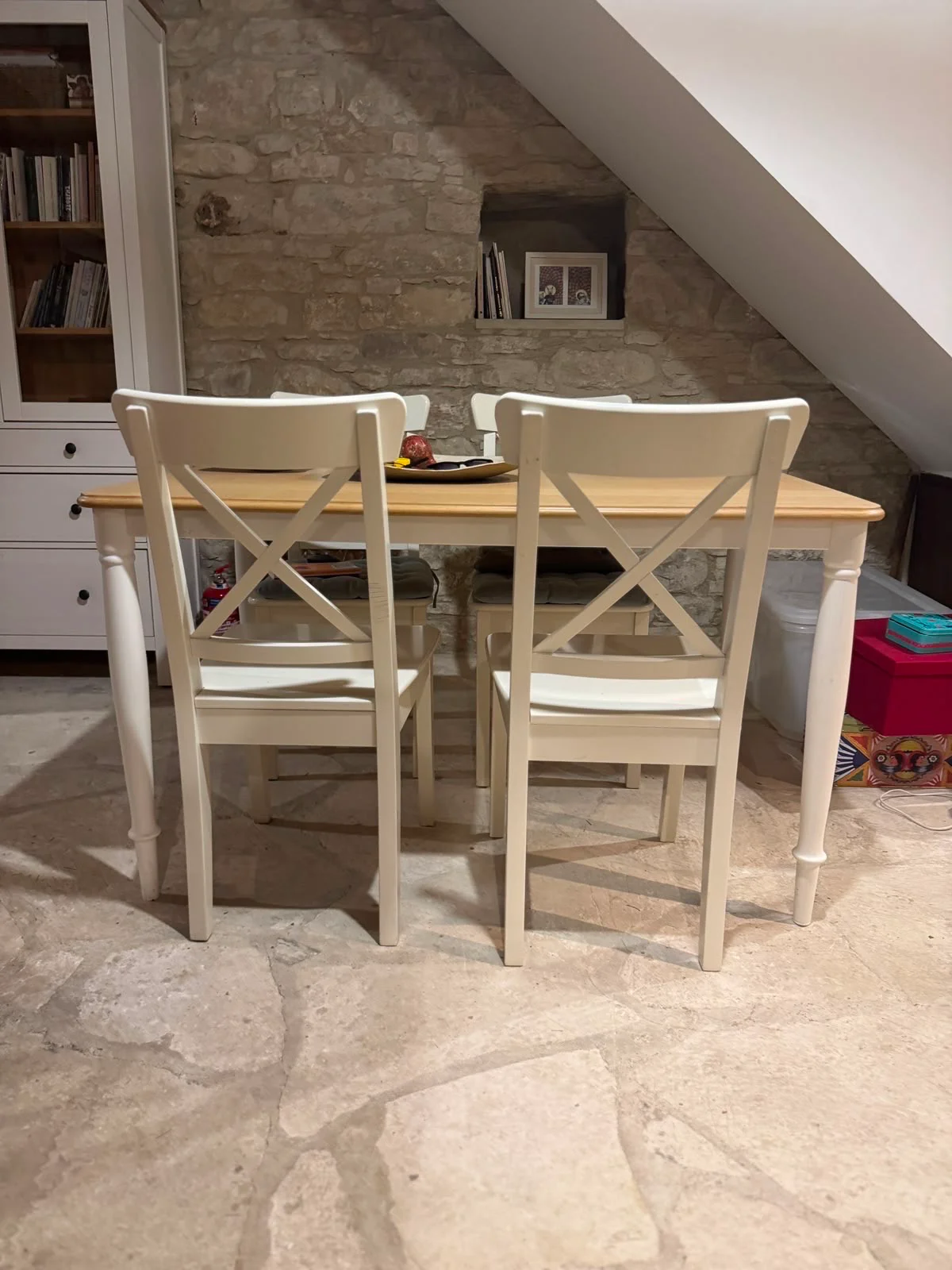 Dining Table With 4 Chairs And Display Cabinet – 8