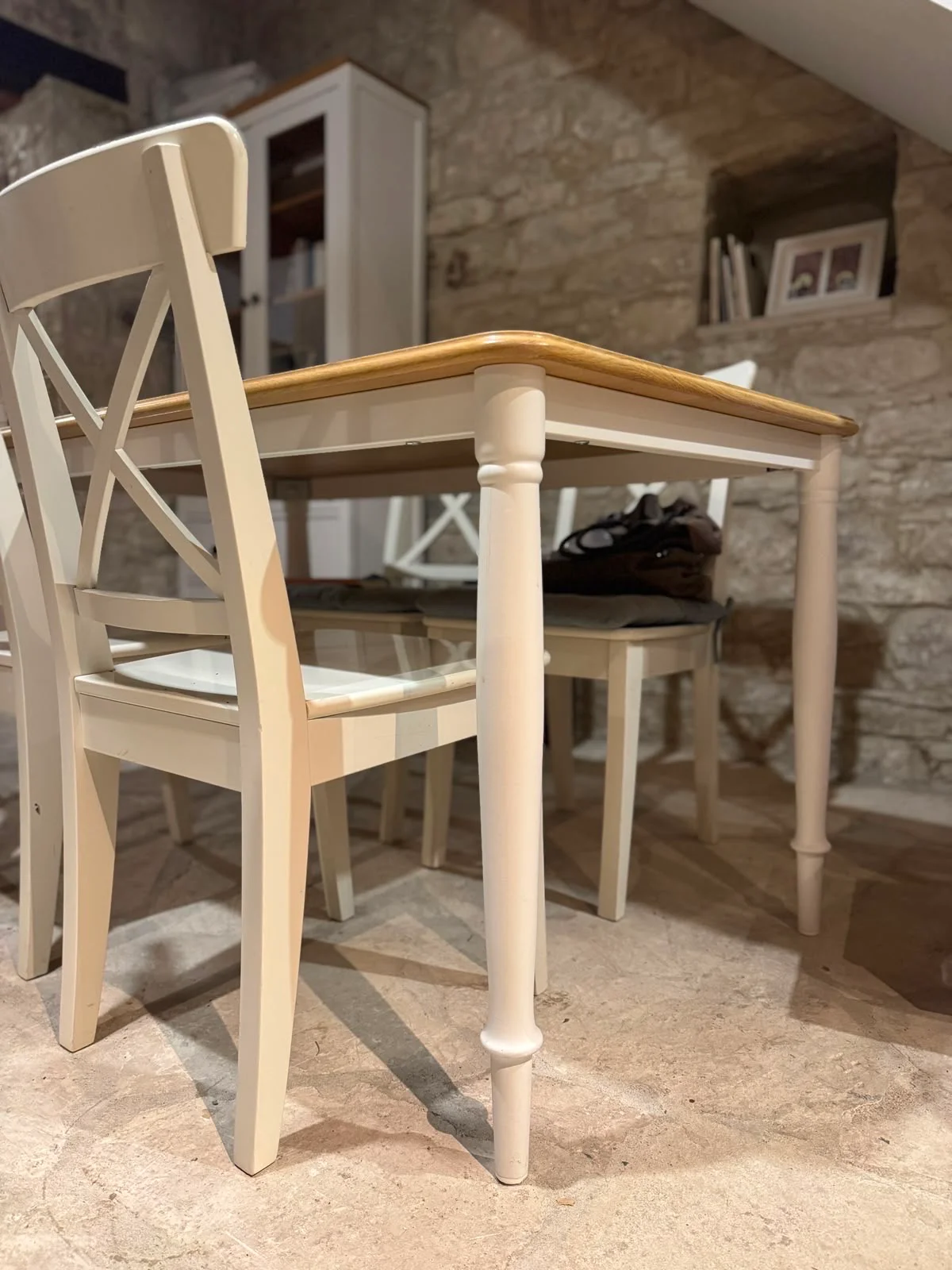 Dining Table With 4 Chairs And Display Cabinet – 9