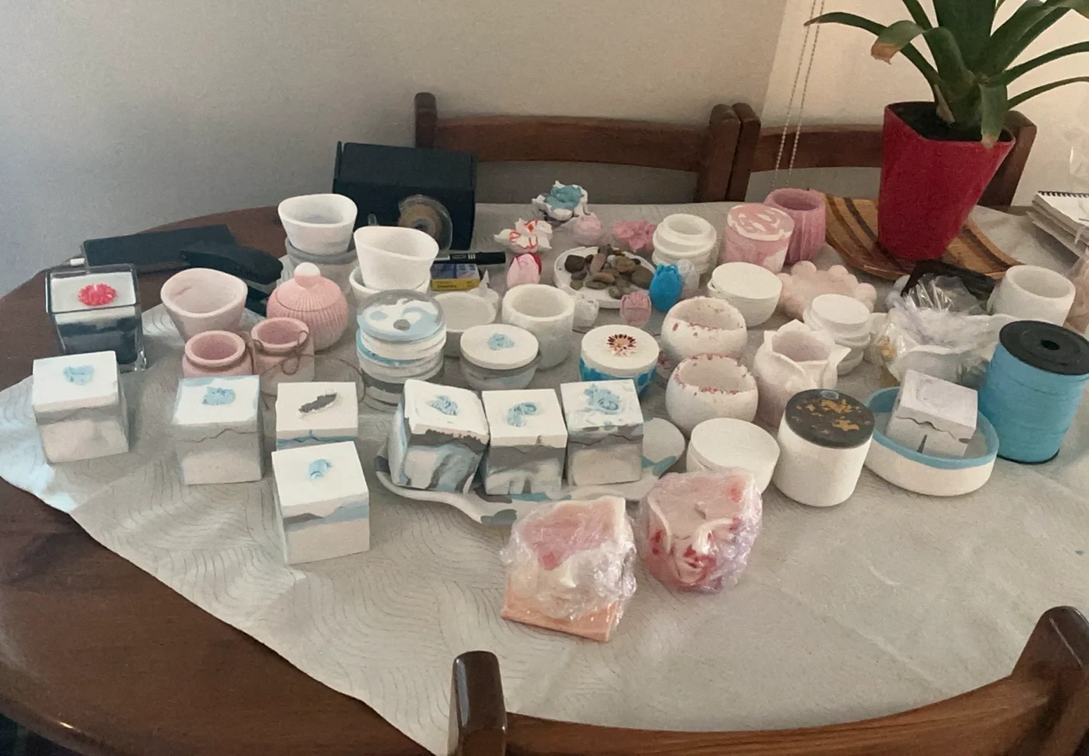 Hand made unique porcelan dishes