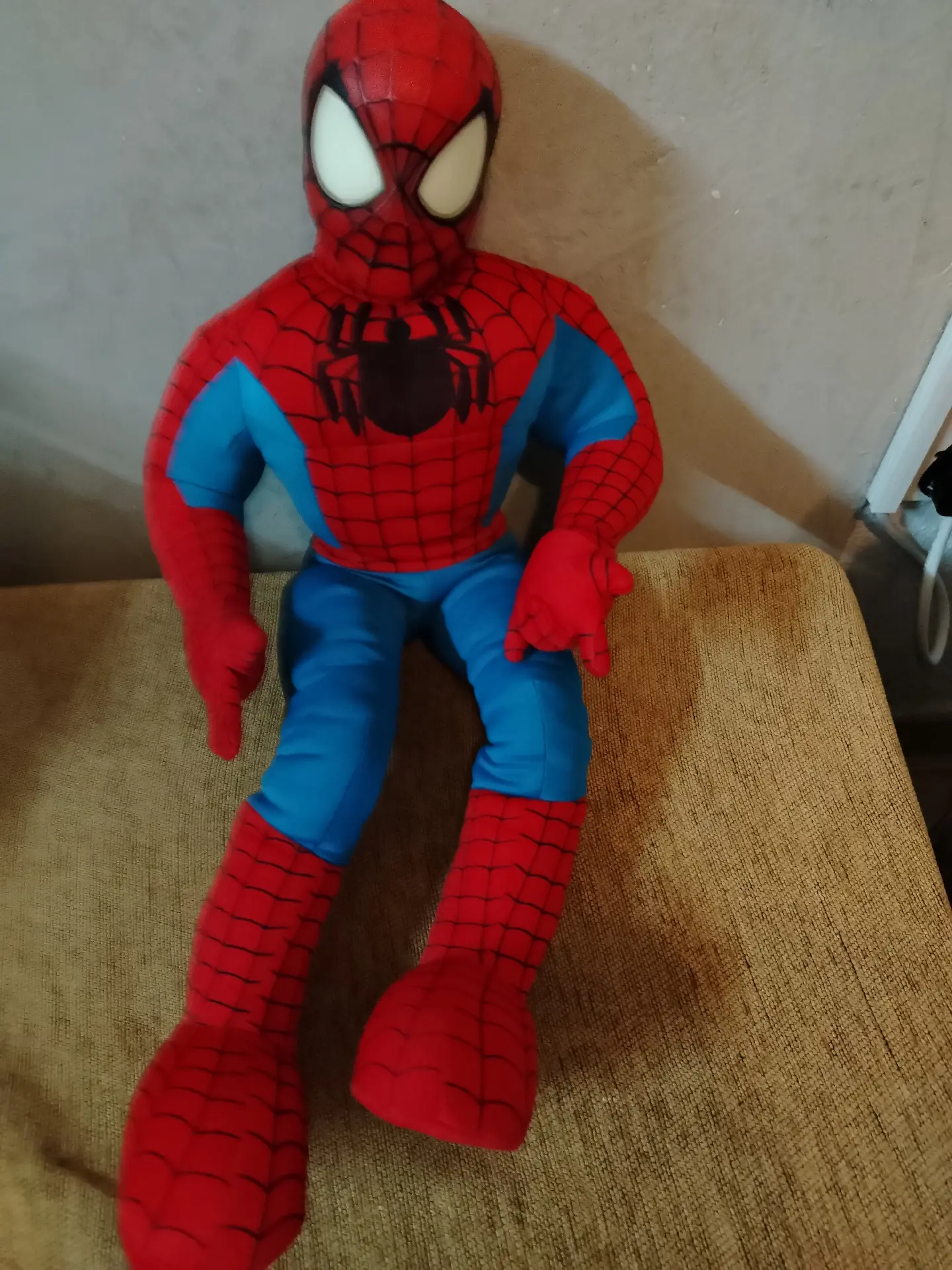 Vintage 2003 Marvel toy Biz talking Spiderman, Plastic head. – 4