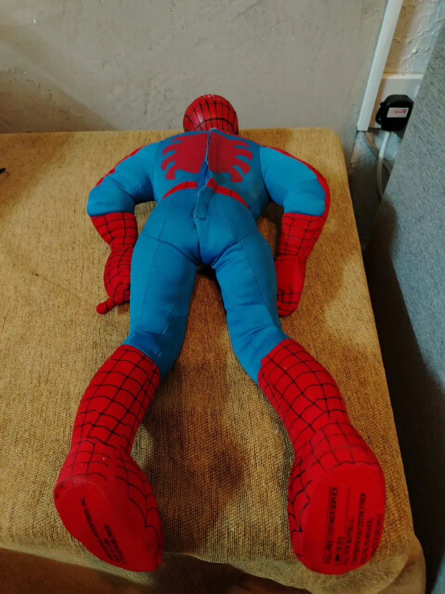 Vintage 2003 Marvel toy Biz talking Spiderman, Plastic head. – 6