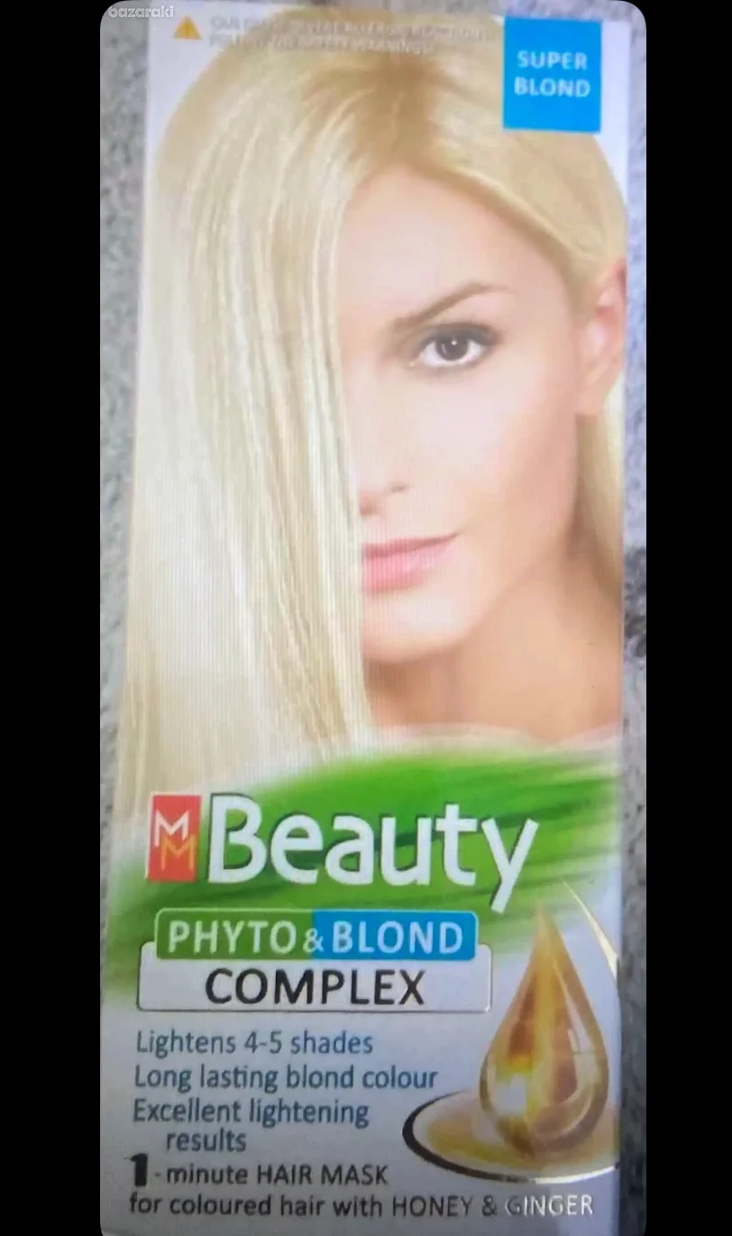 Hair dye colors super blonde and pearl blonde available now
