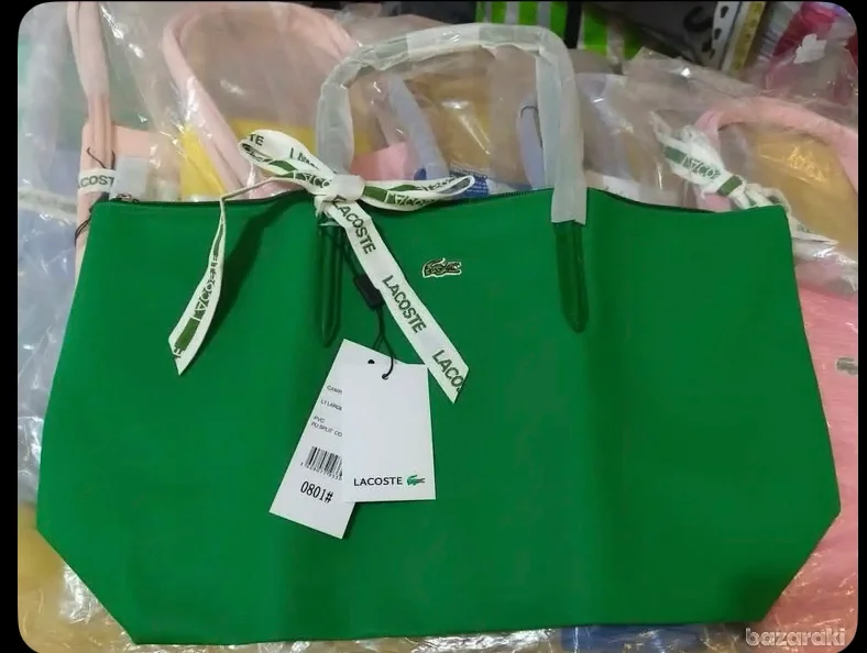 New Green Lacoste bag original available now