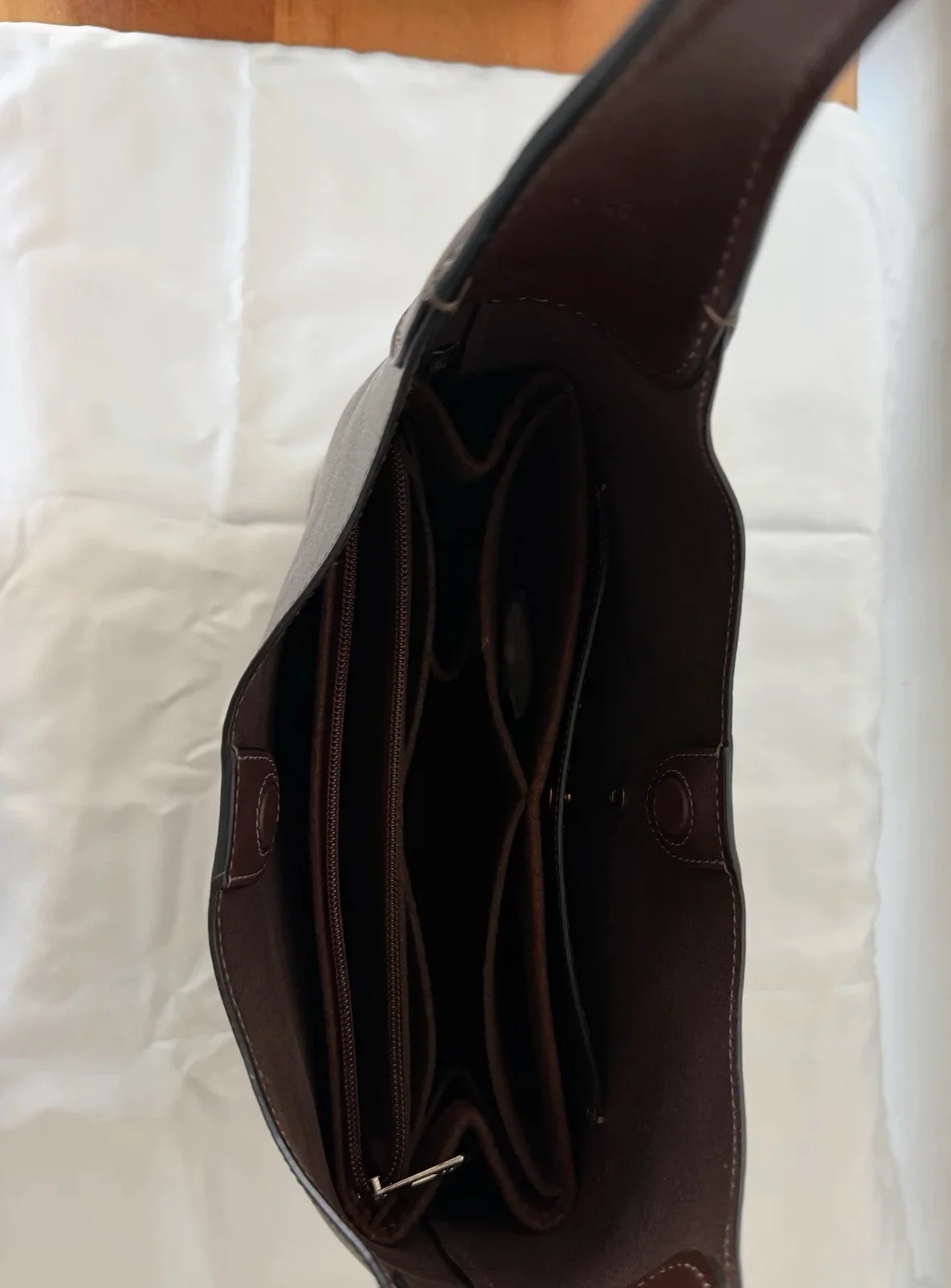 Brown Leather Shoulder Bag