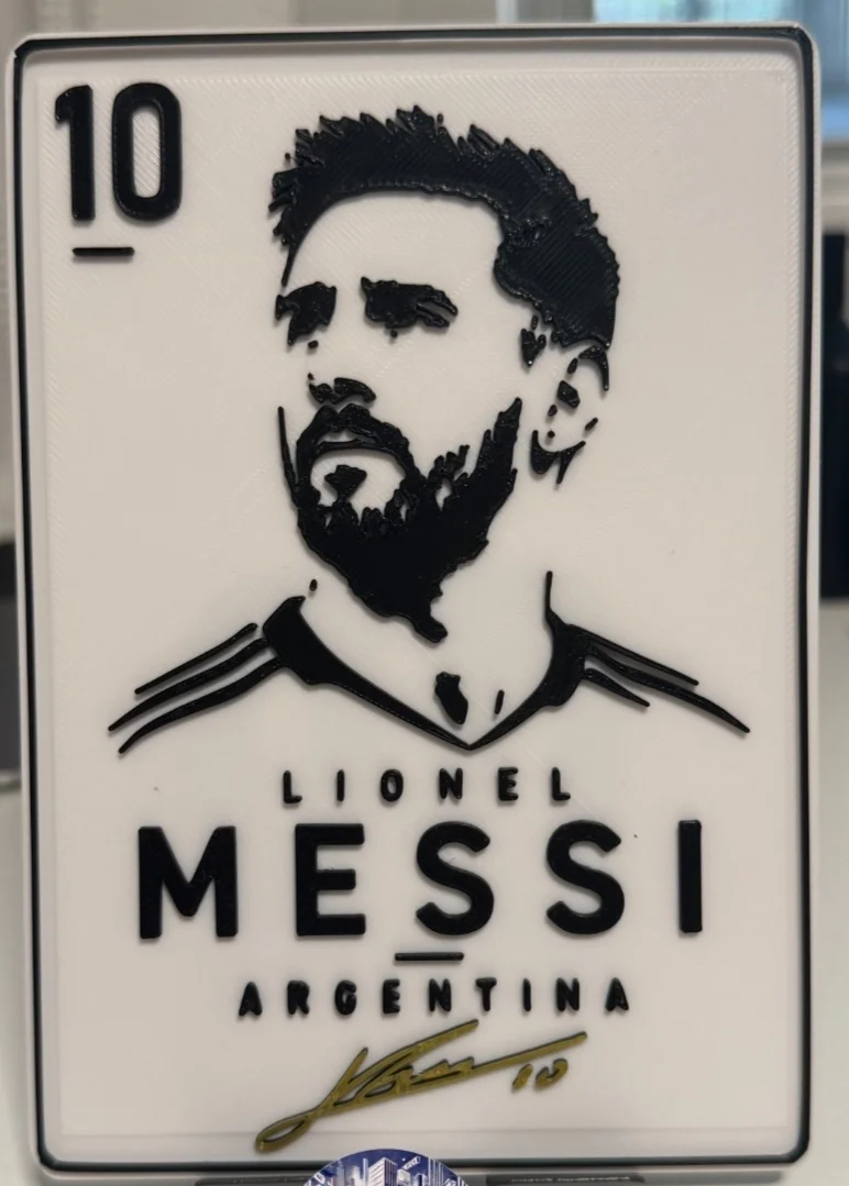 Lionel Messi 3D Printed Wall Art Plate – 1